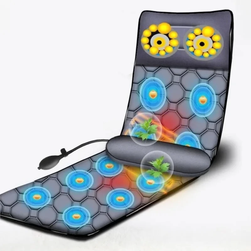 

Customizable Household multi-function electric gasbag body massage cushion for leaning on back neck massage mattress heating