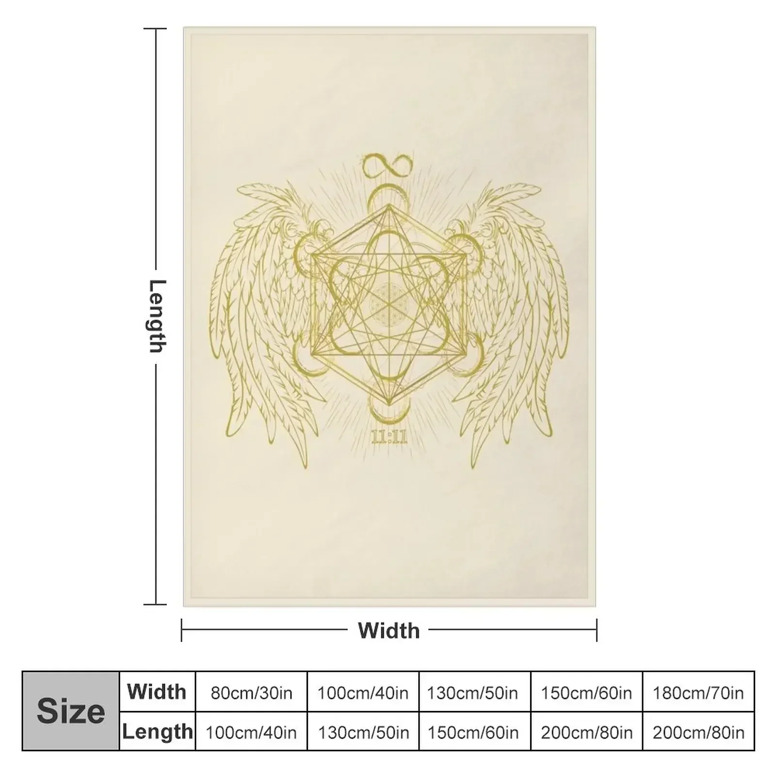 ARCHANGEL METATRON SACRED GEOMETRY Throw Blanket Luxury Throw Weighted For Baby Thin Blankets