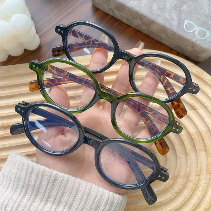 Vintage Japanese Small Black Square Frame Glasses Y2K Sweet Cool Spicy Girl Anti Blue Light Cosplay Photography Eyeglasses