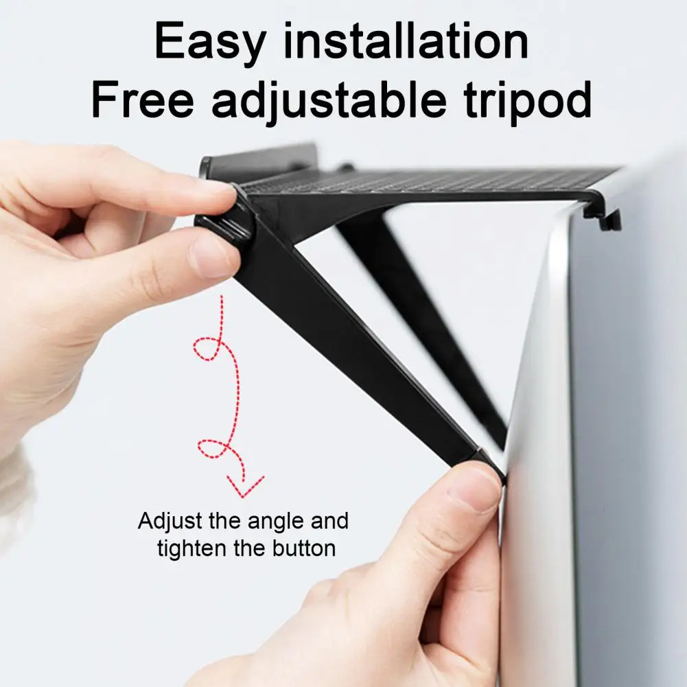 Tv Stand Adjustable Monitor Shelf Rack Strong Load-bearing Tv Top Shelf Simple Installation Screen Storage Organizer with 2-leg