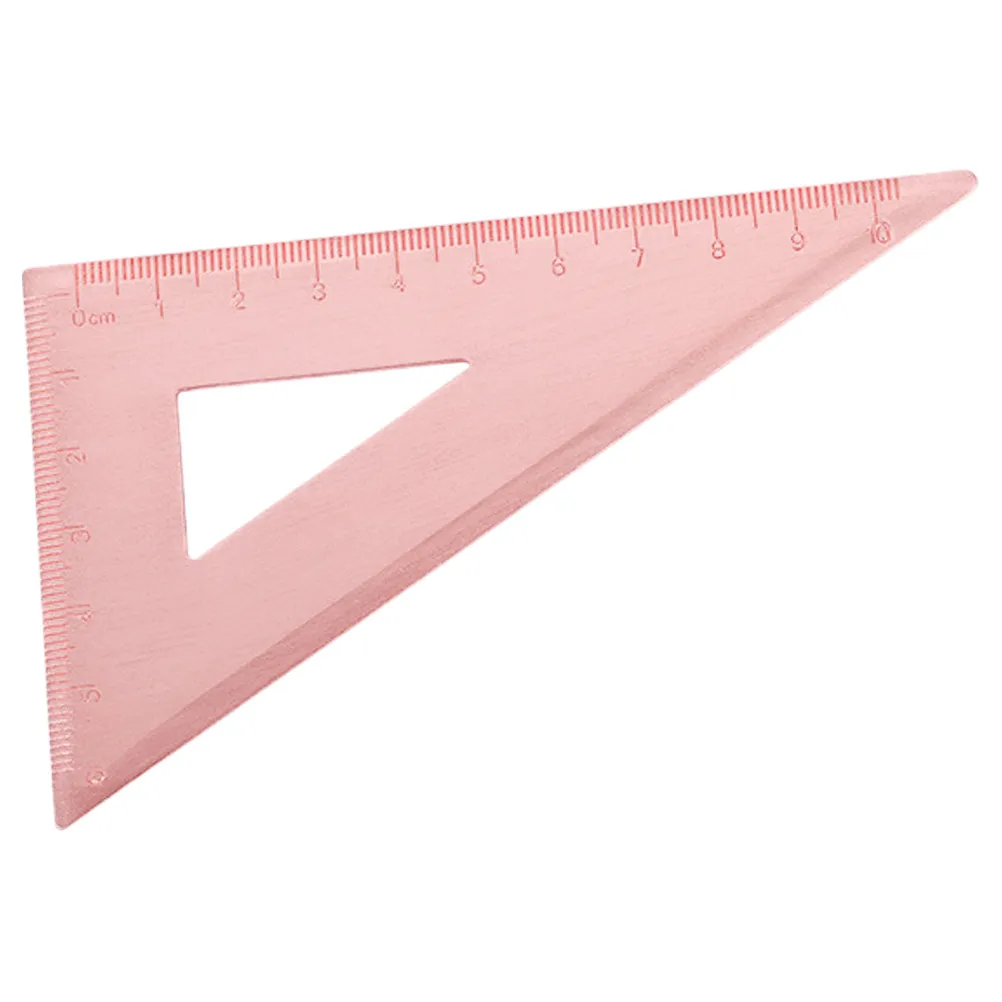 

Triangular Copper Ruler Handmade Vintage Drafting Tool Stable Accurate Geometry Measuring for Students Professionals Metal
