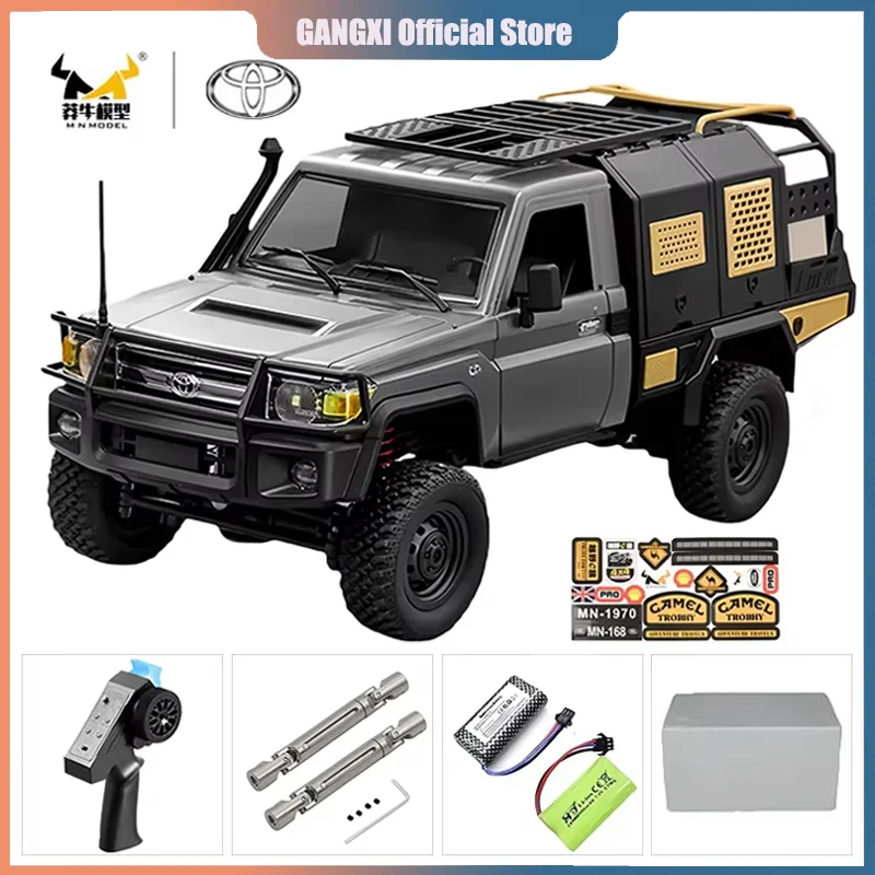 MN MN82 1:12 Retro Rc Car With LED Lights Full-scale Simulation LC79 Professional 4WD Remote Control Pickup RC Truck Model Toys