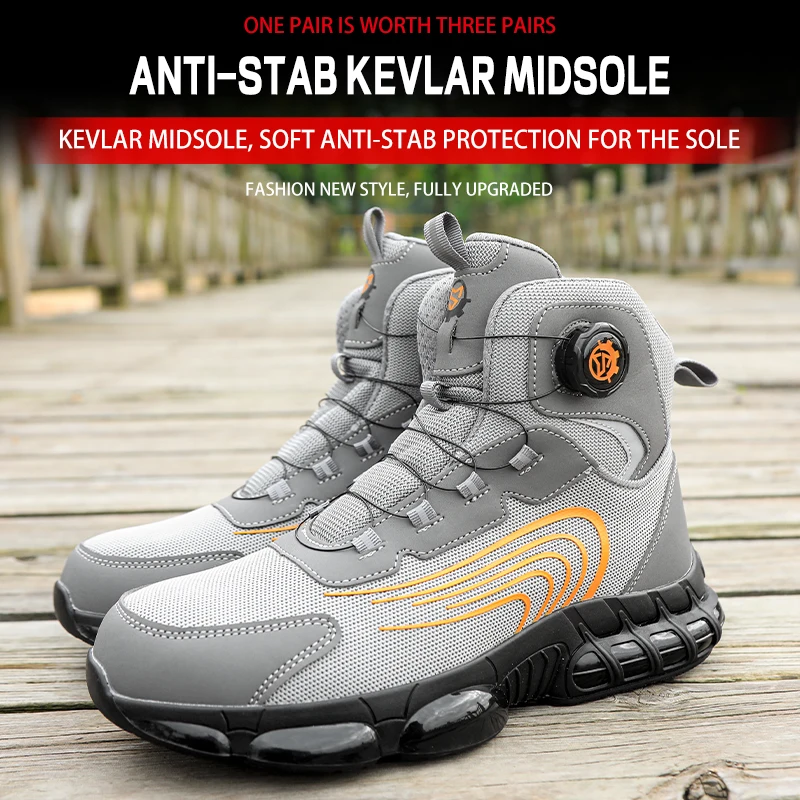 TPU sole mesh upper safety shoes, labor protection shoes, protective shoes, industrial safety shoes, impact-resistant