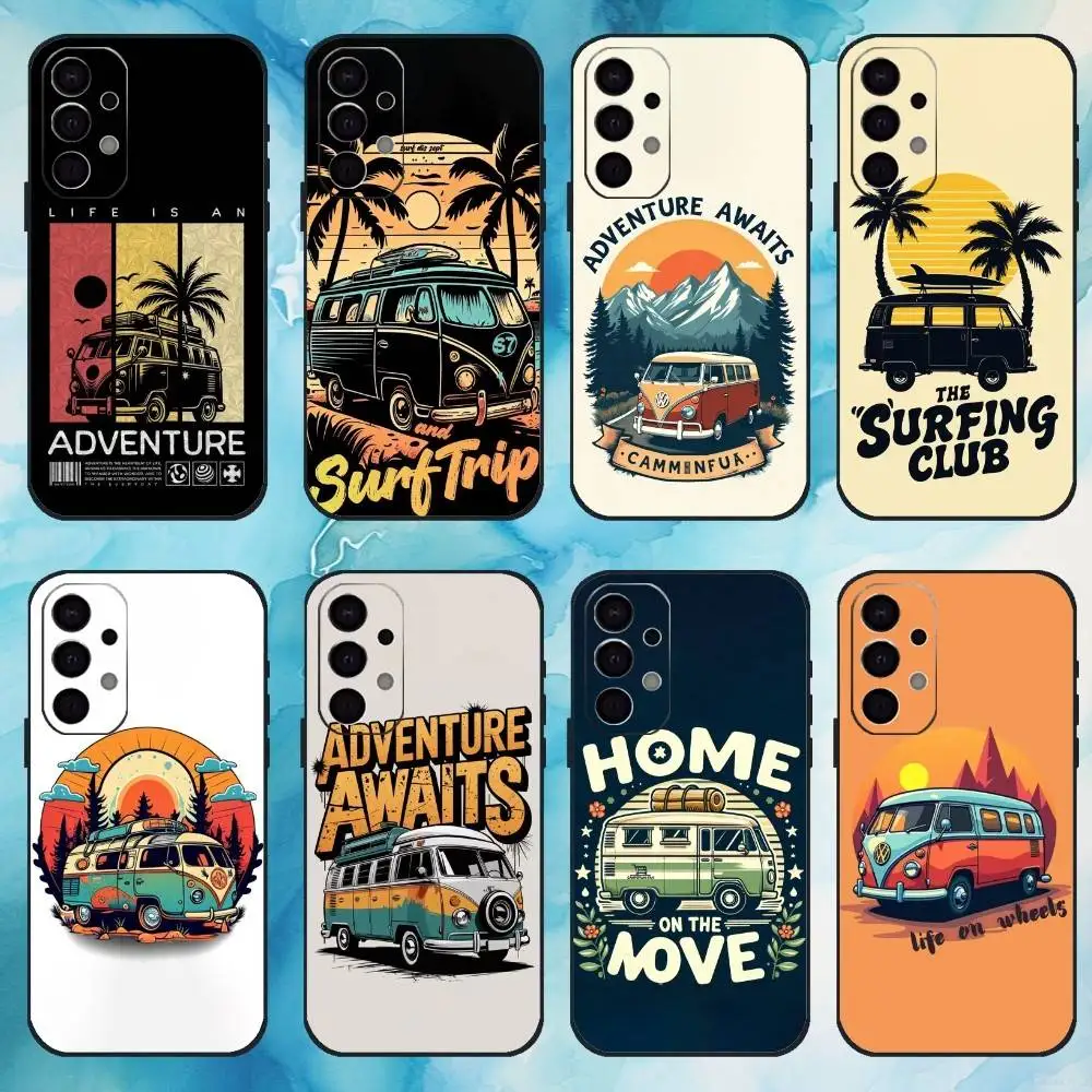 

Adventure Awaits Phone Case For Samsung Galaxy A73,A72,A71,A70,A53,A52,A51,Others Soft Black Cover