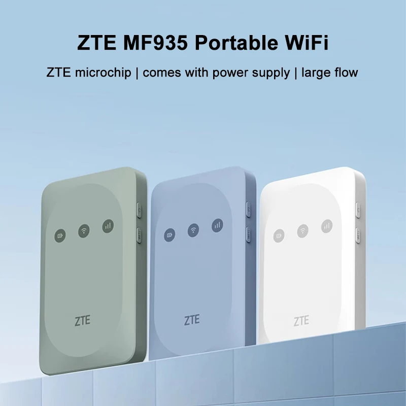 ZTEE MF935 Modem WiFi seluler Cat4, Modem Mini luar ruangan Hotspot 4G LTE dengan Slot kartu Sim Baterai 150 mAh tidak terkunci