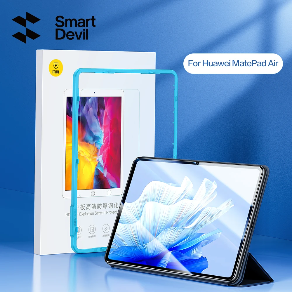 SmartDevil Tempered Glass Screen Protectors For Huawei Mate Pad Pro 10.8 inch Full Cover Glass HD Anti Blue Light 11.5 Inch