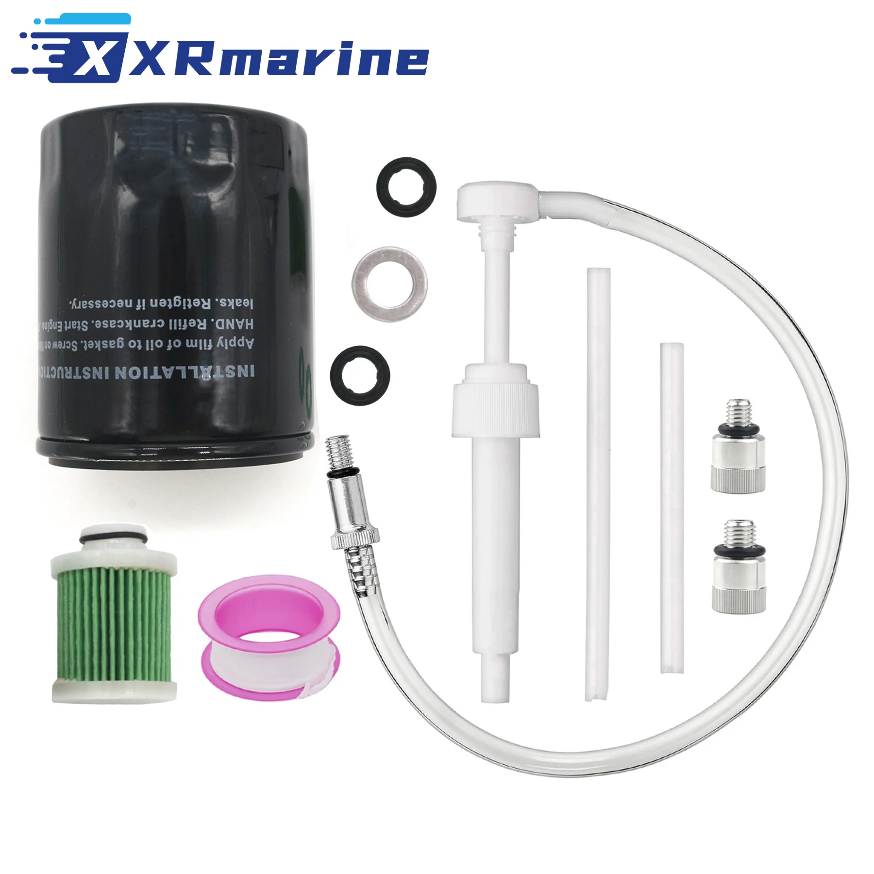 

16510-96J10 Oil Filter & 15412-92J00 Fuel Filter Kit for Suzuki 4 Stroke DF 115 140 HP Outboard Marine Eninge 8M0222307