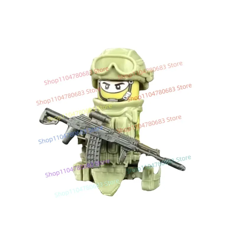

Конструктор MOC: Мини-фигурка «Русский боевой отряд», сборная модель, украшение, аниме-мультфильм, игрушка, коллекционный подарок на праздник