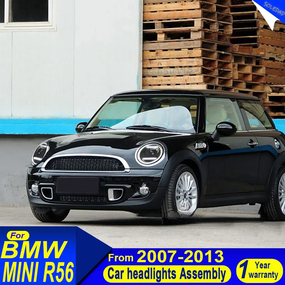 Car headlights For BMW Mini Cooper R56 2007 2008 2009 2010 2011-2013 Head Lamp Modified Headlight Upgrade Daytime Running Lights