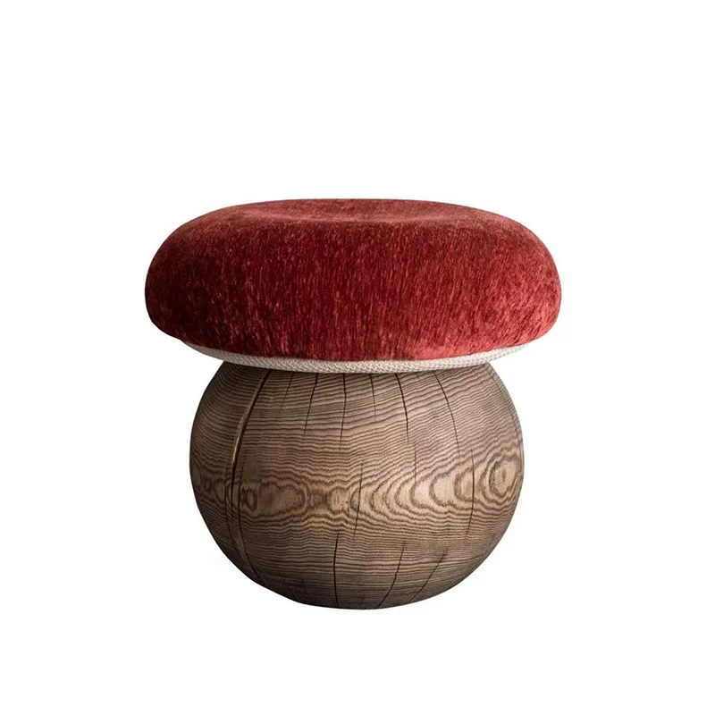 side few solid wood medieval Wabi-sabi wind retro living room decorative stool multi-functional shoe changing stool
