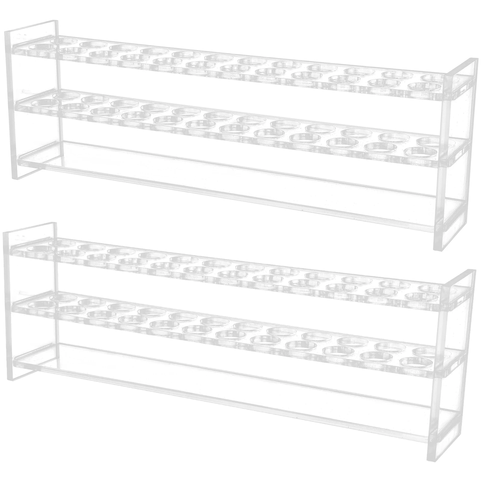 

2pcs Test Tube Rack Colorimetric 16mm Hole Diameter Lab Organizer Storage Display Practical Holder Chemistry