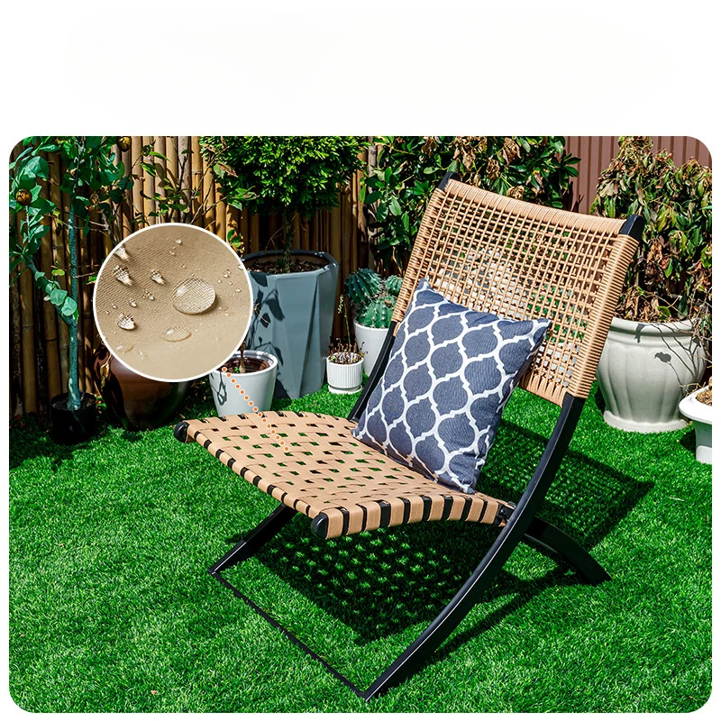 

Outdoor Garden Chairs Folding Chair Knee Seating Area To The Balcony Rocking Street Iron Rattan Exterior Couch Sofa Furniture