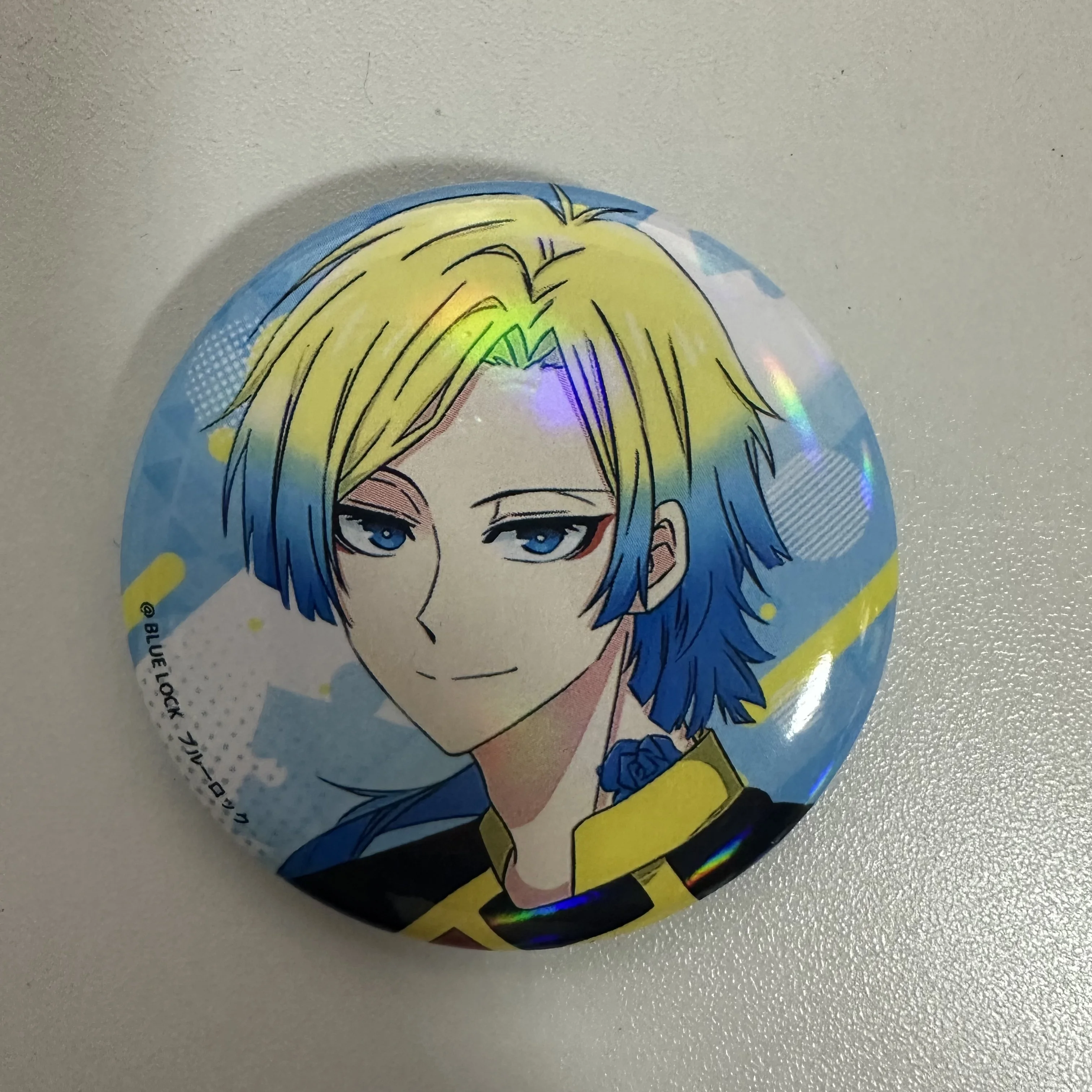 Anime BLUE LOCK Figure MICHAEL KAISER Nagi Seishiro Bachira Meguru Cosplay Cartoon Metal Badge Kawaii Bag Pins Fans Xmas Gifts