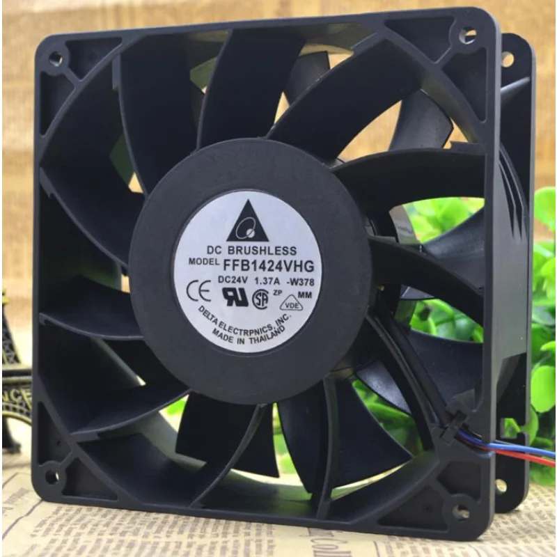 New CPU Cooler Fan for Delta FFB1424VHG 24V 1.37A large air volume violent frequency converter fan 14050 14CM 140*140*50MM