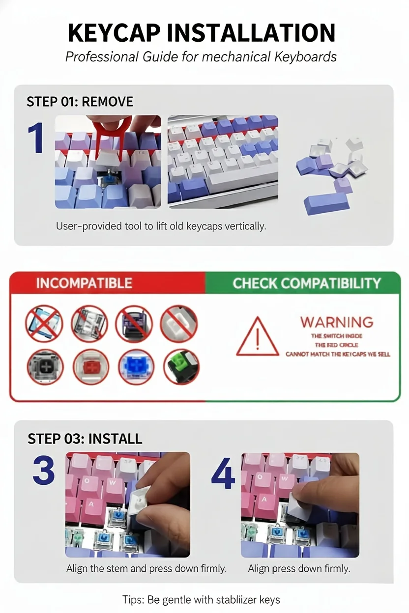 Süße Katzen-Tastenkappe für mechanische Tastatur, OEM R4-Profil, Neuheit 3D-Tier-Tastenkappe für MX-Switches, Kawaii-Schreibtischzubehör, Funn – Detail 9