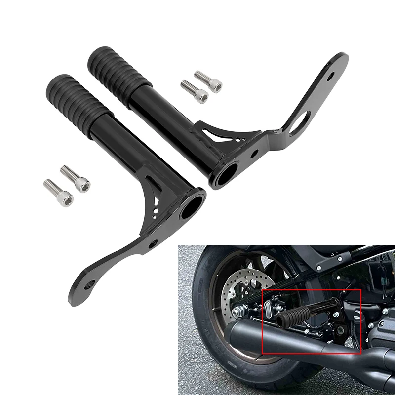 

Motorcycle 2Pcs Rear Highway Engine Guard Crash Bar Frame Slider For Harley Softail Low Rider Street Bob FXBB FXLRS FXLR 2018-up