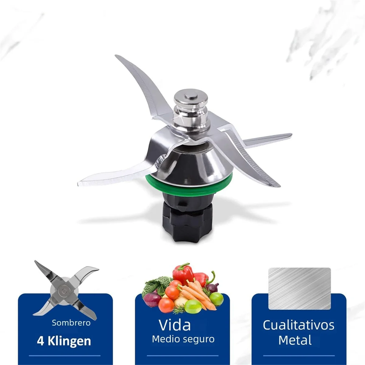 A86I-Замена лезвия блендера для деталей кухонного комбайна Vorwerk Thermomix TM5 TM6, нож для смешивания из нержавеющей стали с прокладкой