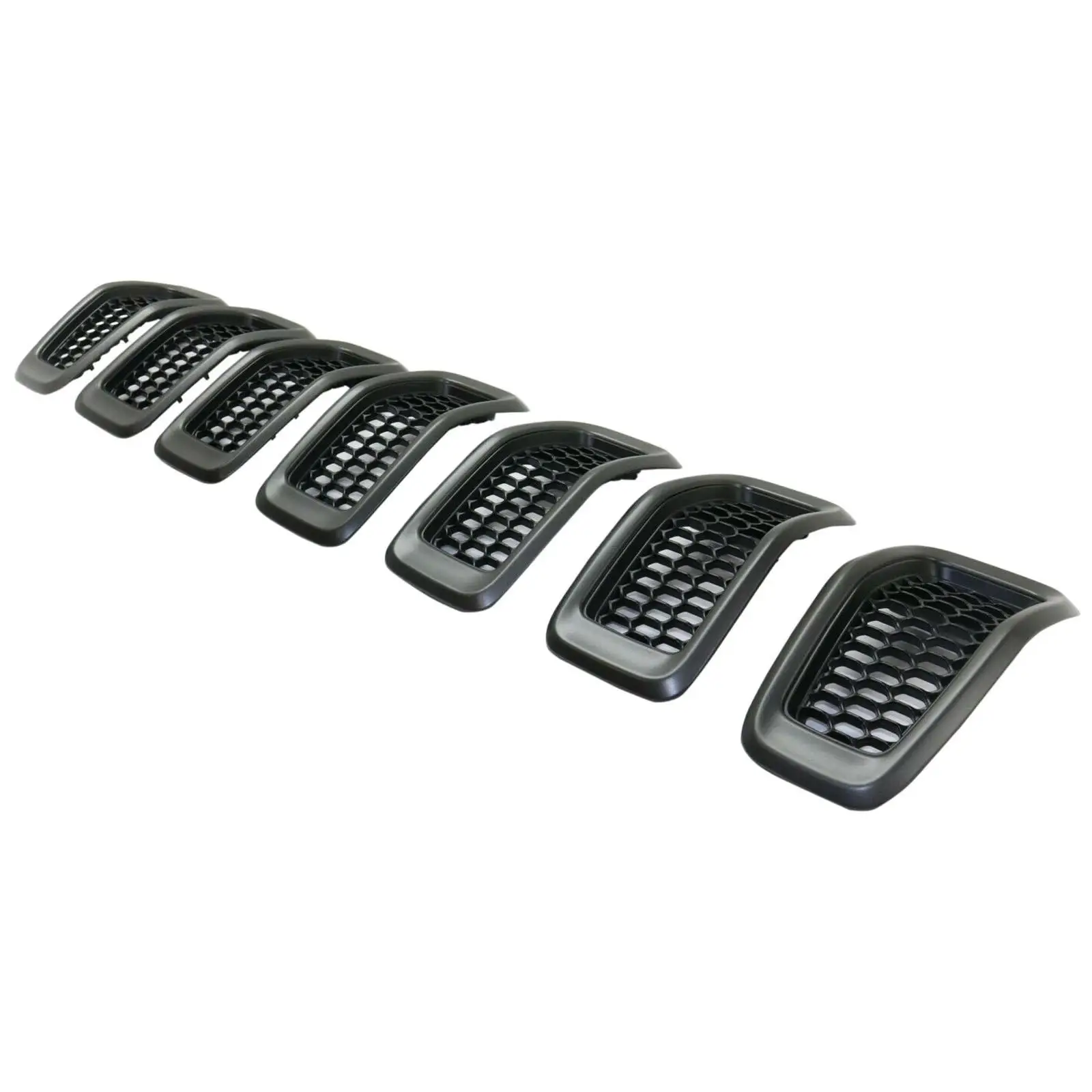 Set of 7 Front Grille Inserts 6CY39XS9AC 6CY39XS9Ab 5RB21XS9Ab Fit for Jeep Cherokee