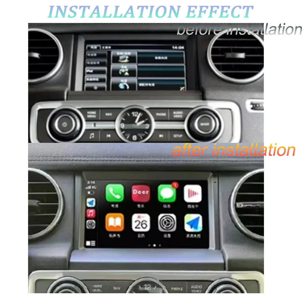 Car Radio WiFi Android 14 For Land Rover Discovery 4 LR4 Spotr 2009 - 2016 Android Auto GPS Navigation Multimedia Player CarPlay