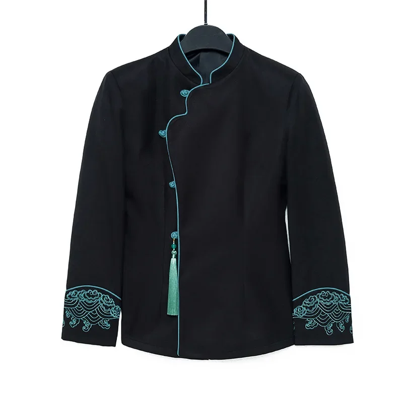 Hotel Restaurant Waiter Uniforms Long-sleeved Catering Food Service Waiter Overalls Fast Food Chef Western Restaurant Jacket