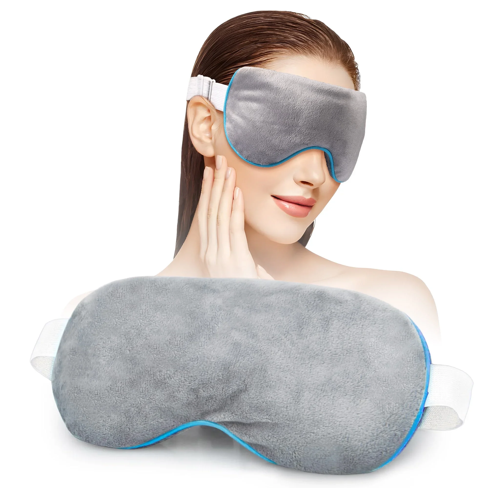 

Eye Mask Weighted Eye Mask for Sleeping Microwave Heated Eye Masks for Dry Eyes, Migraine & Puffy Eyes Men Women