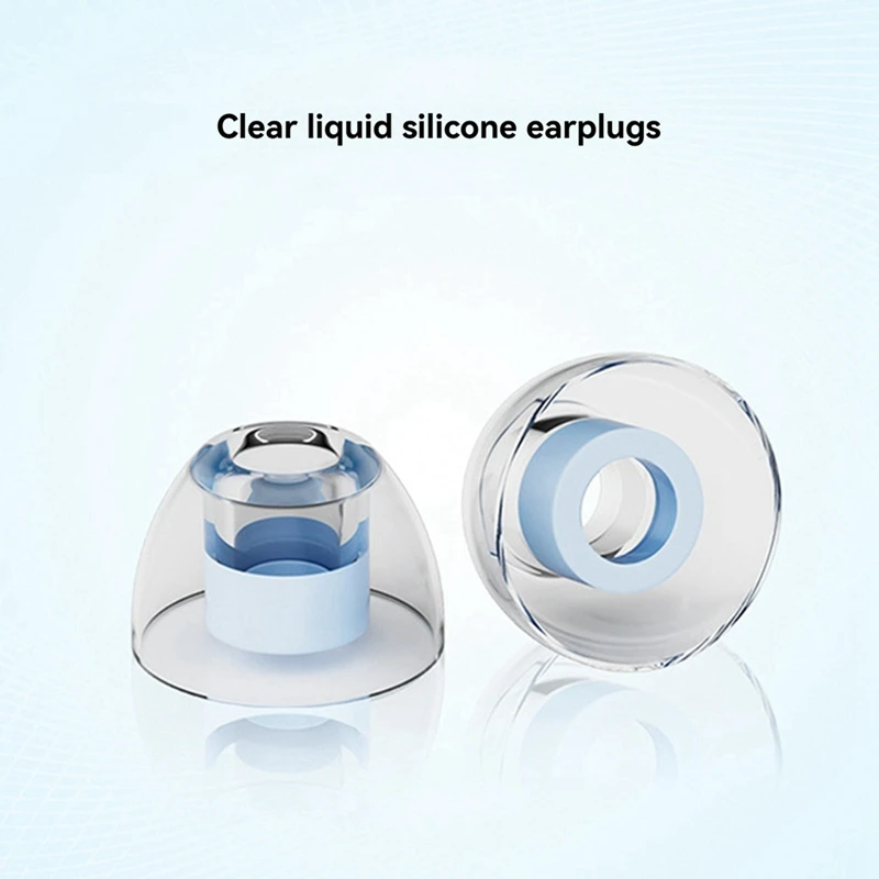 AU61-4 Pairs Liquid Silicone Ear Tips Enhances Clarity Noise Isolating Ear Caps Reusable Eartips For Explorer 4U NX8 Cantor