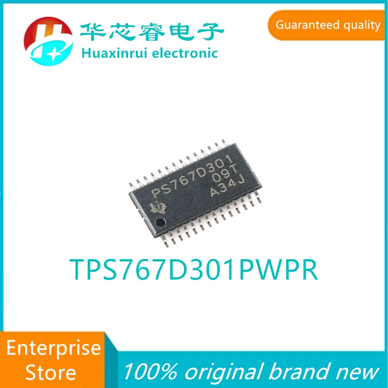 TPS767D301PWPR HTSSOP-28 100% original brand new PS767D301 dual channel low voltage drop regulator chip TPS767D301PWPR