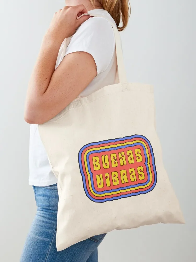 

Buenas Vibras Tote Bag reusable shopping bag Women bags shopping bag Eco
