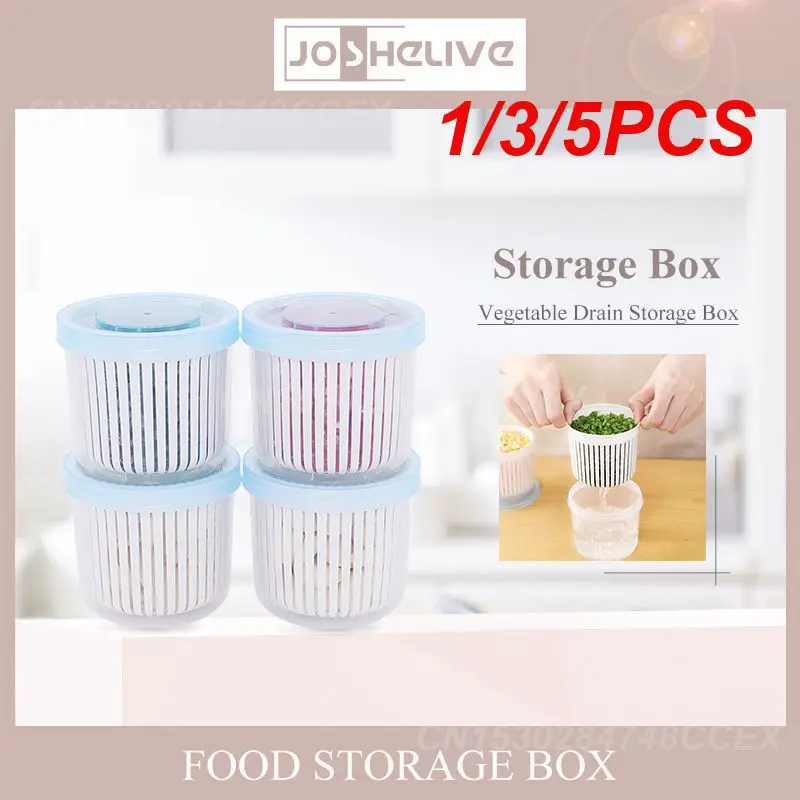 1/3/5PCS Refrigerator Fruit Long-lasting Odor-proof Kitchen Storage Box For Vegetables Drain Fresh Box Onion Holder