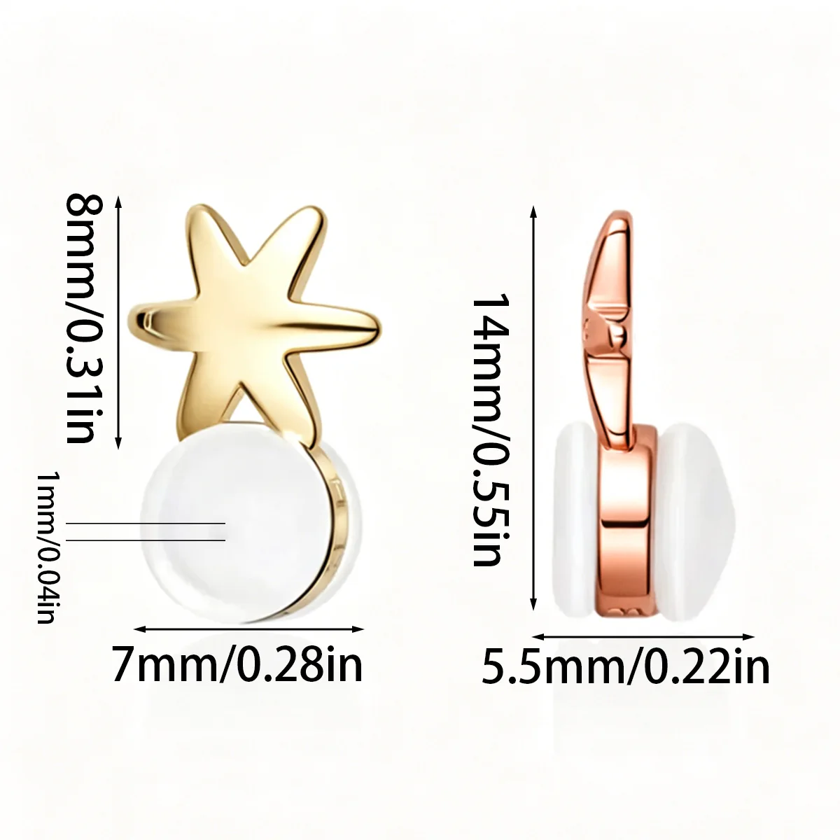 8/10Pcs Earring Safety Backs Silicone Ear Lock Stoppers Heavy Earrings Support Droopy Stopper Replacement Jewelry Accessories