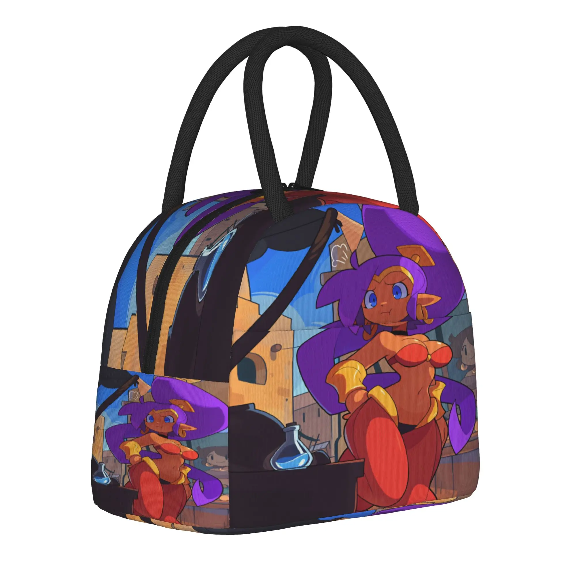 Shantae Half Genie Lunch Bag  Portable Insulated Lunch Box Girls Picnic Custom Cooler Bag Funny Waterproof Tote Food Bags