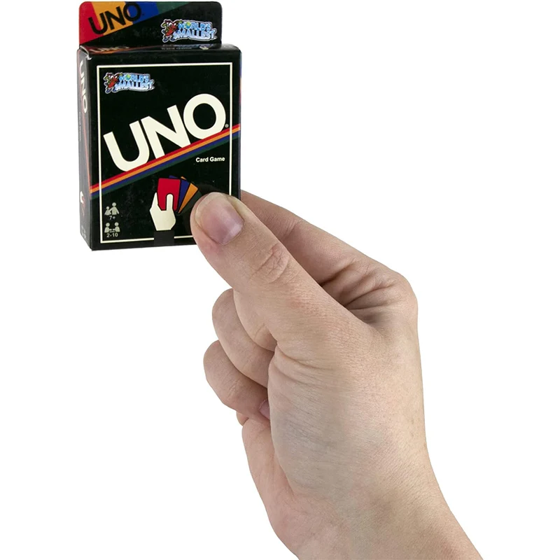 Uno Retro การ์ดเกม World's ขนาดเล็กรวม 108 ใบ 1 แผ่นคําแนะนํา 1 Tuck Box เด็ก Christmas Party โปรดปราน