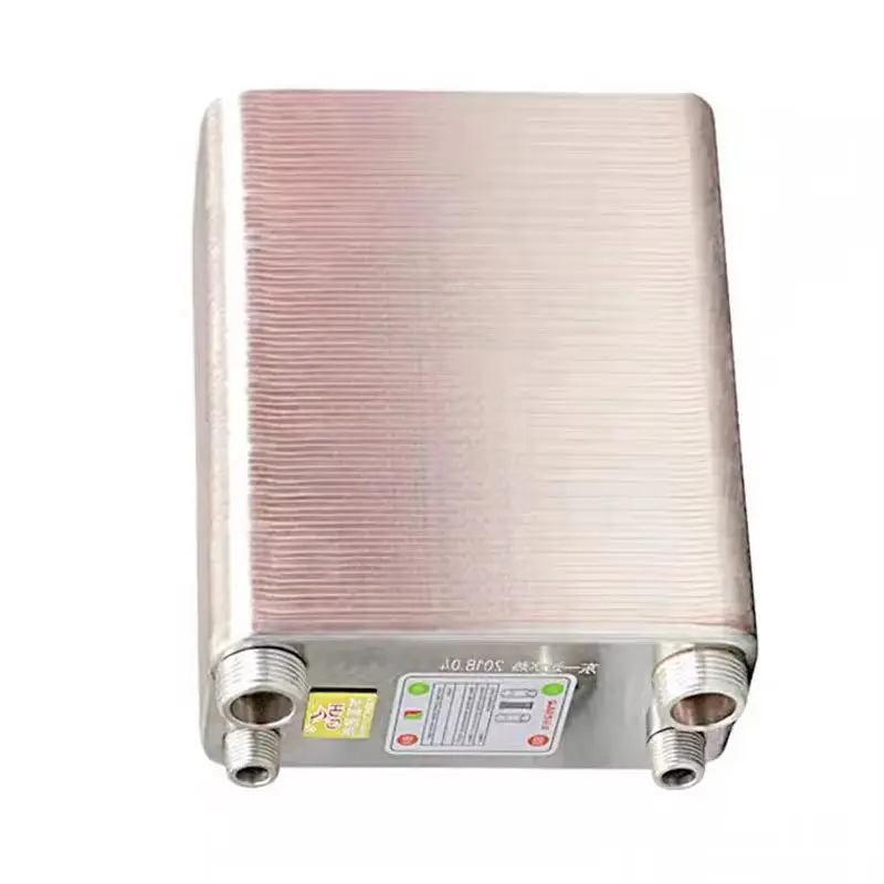 Counter Flow Stainless Steel Brazed Plate Heat Exchanger 100 Plates Industrial Cooling Heating Accessory For Hot Water Boiler