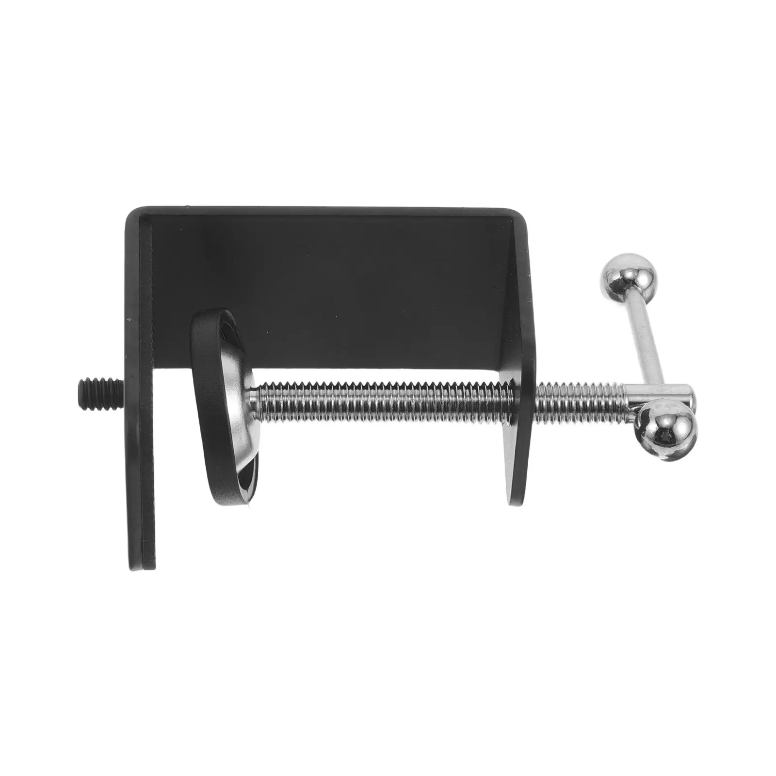 Desk Mic Stand Clamp Heavy Duty Metal Microphone Boom Arm Desk Mount 1 4 Thread Table C-Clamp Fits Up to 50Mm Desktop Thickness