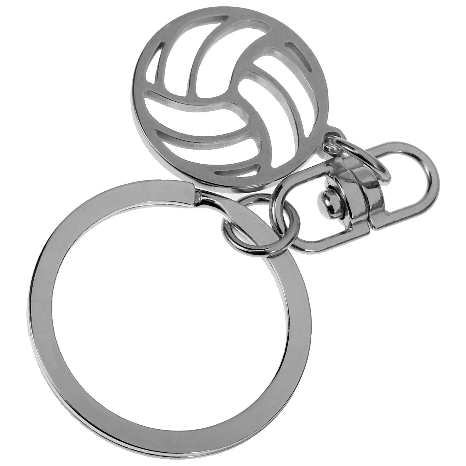 

Volleyball Keychain Hanging Bag Accessory Exquisite Pendant Stainless Steel Keyring