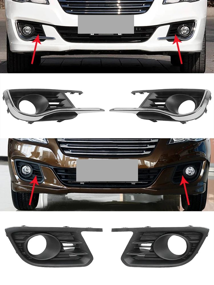 

For Suzuki Ciaz 2015 2016 2017 2018 Front Fog Lamp Front Bumper Fog Lamp Frame Cover Fog Lamp Trimming Bezel Cover