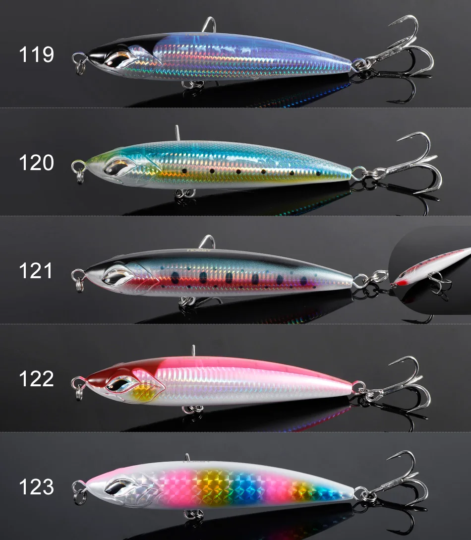Noeby Big Pencil Stickbait 16cm 59g 19cm 86g Angelköder Schwimmender Trolling-Oberflächenköder für GT Meeres- und Bootsangeln – Detail 6