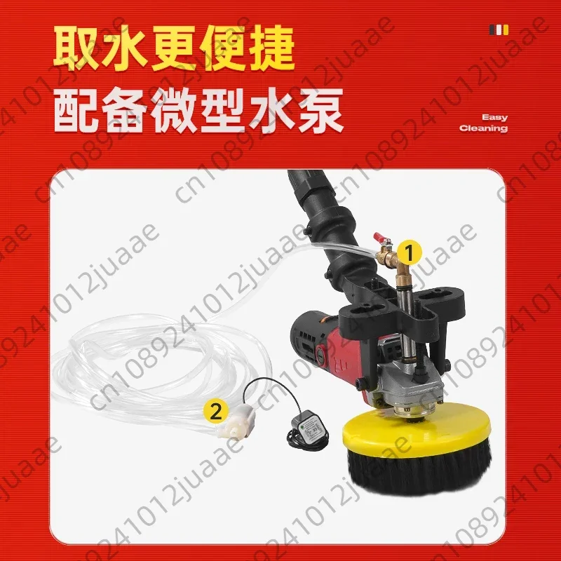 860W Handheld Electric Concrete Floor Scrubber for Marble Tile Multifunctional Cleaning Tool for Home And Business