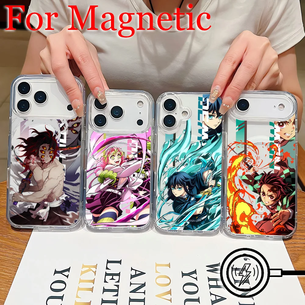 NEW Cool Demons Hot Slayers Magnetic Phone Case for Samsung Galaxy S26 S25 S24 S23 S22 S21 S20 FE Edge Plus Ultra 5G Soft Clear