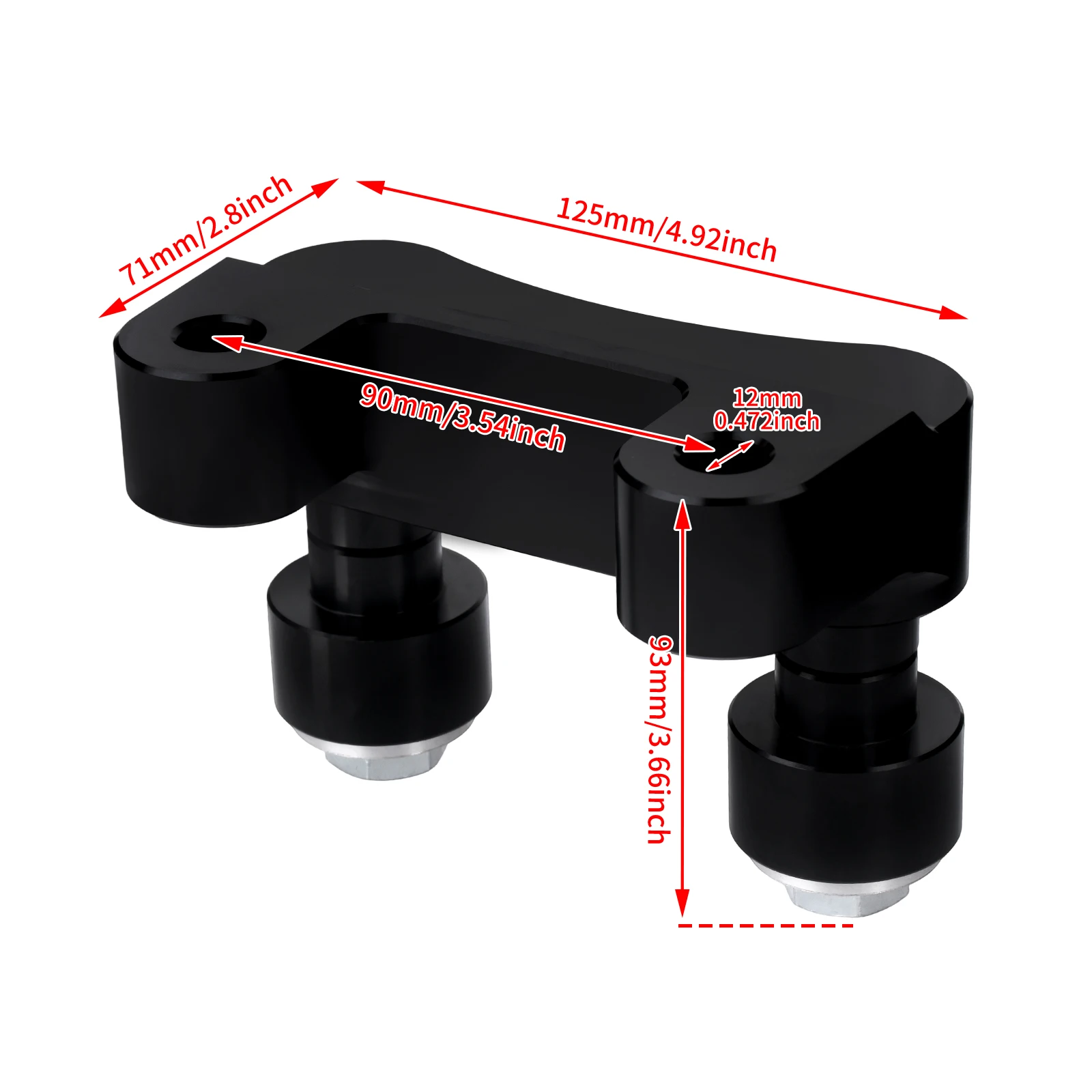 Motorcycle Handlebar Risers Clamp Mount Bracket For Harley Touring Road King 14-25 Softail Breakout 18-25 Dyna Low Rider 06-17