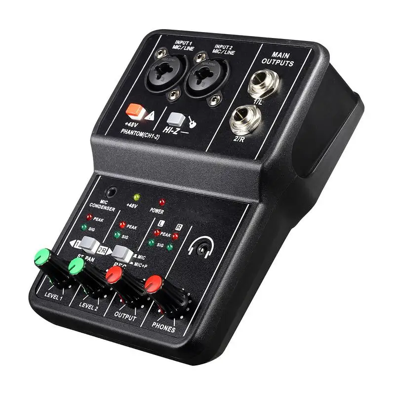 

Sound Card Audio Mixer Computer Sound Effects Board Podcast Mixer Multi-Functional Live Audio Mixer Sound Card With Great Sound