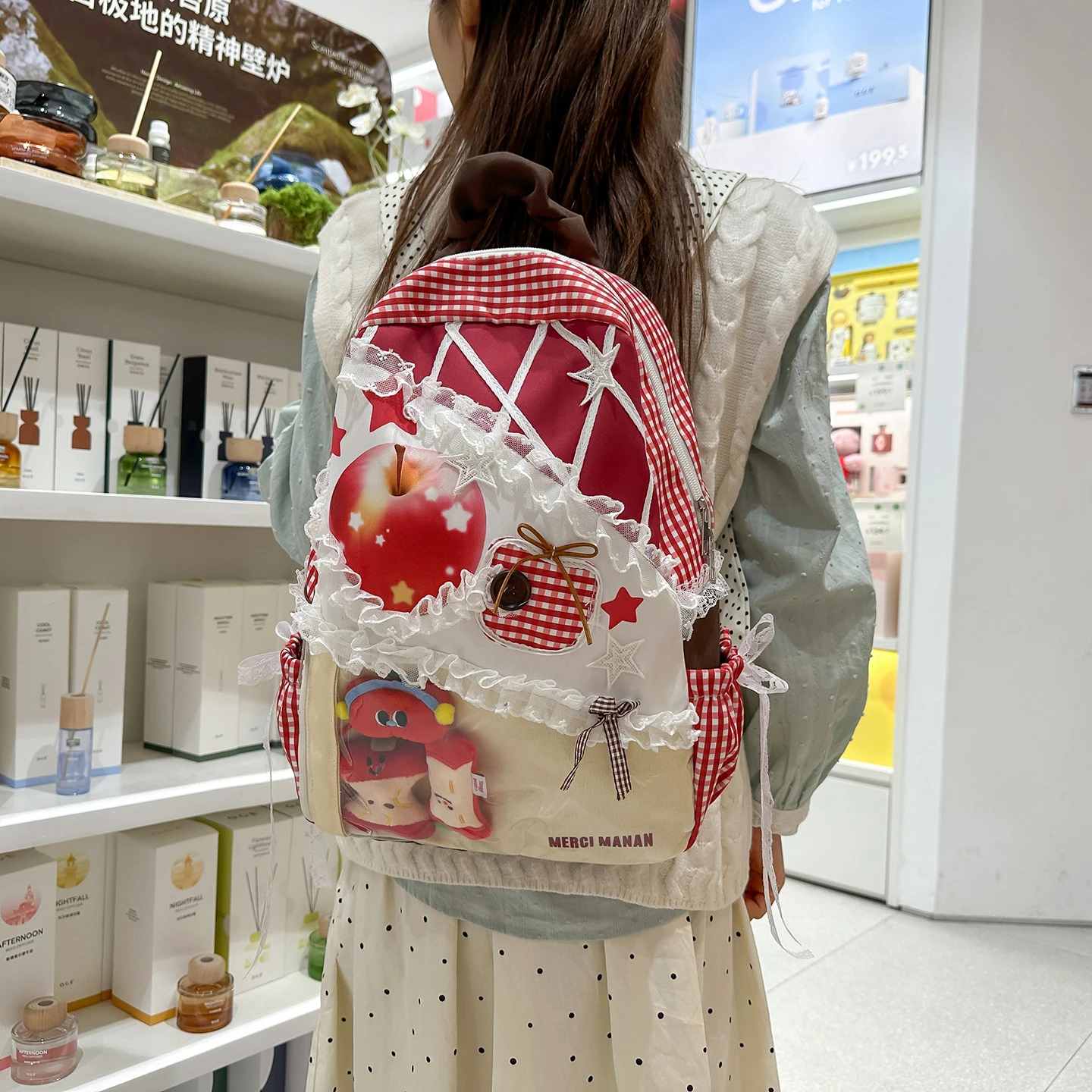 Colorful Backpack for College  - Women Bags College ulasan dan harga
