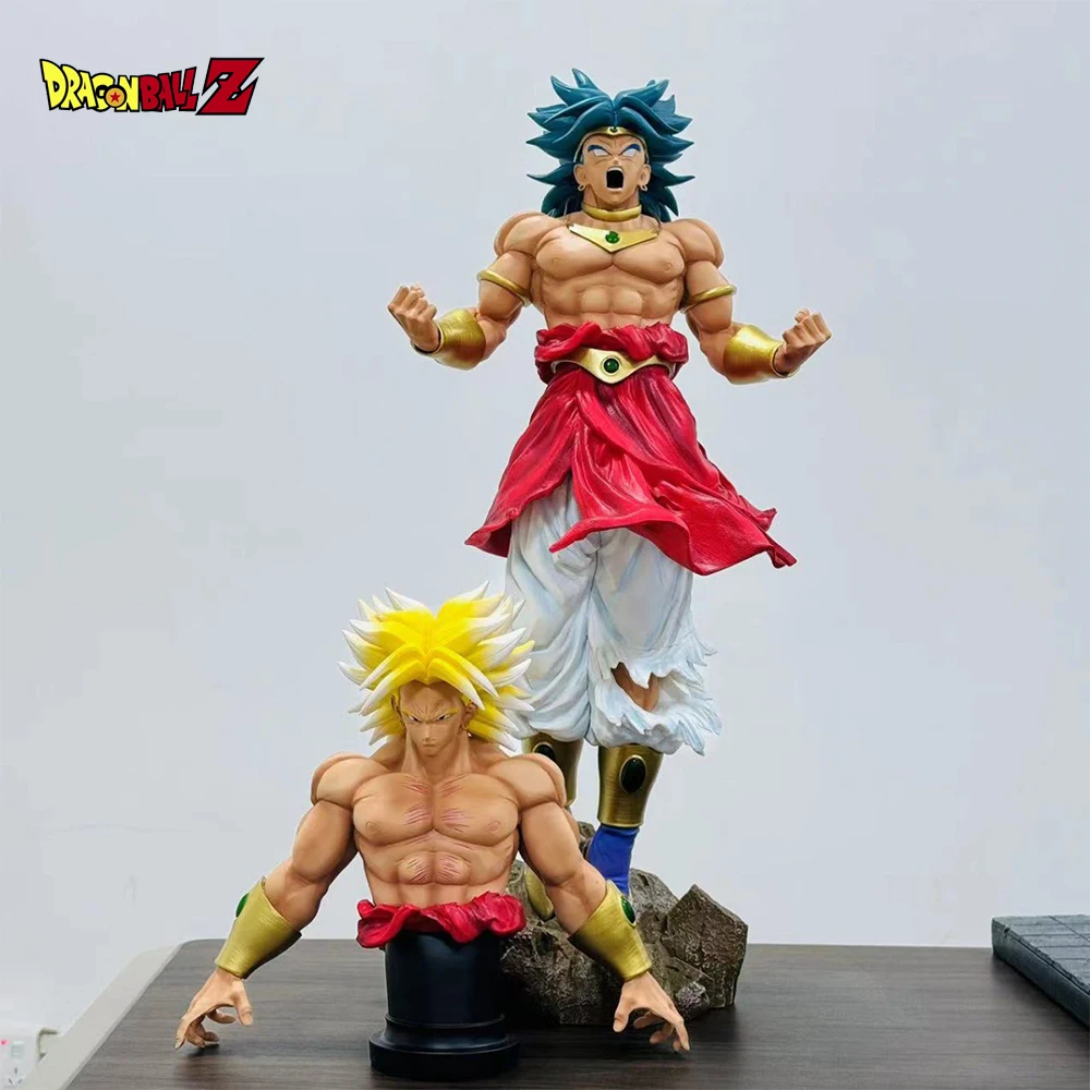 Dragon Ball Broli Figure Broly Action Figures Interchangeable Bust 58cm PVC Resin Model Collection Decoration Kid Birthday Gift