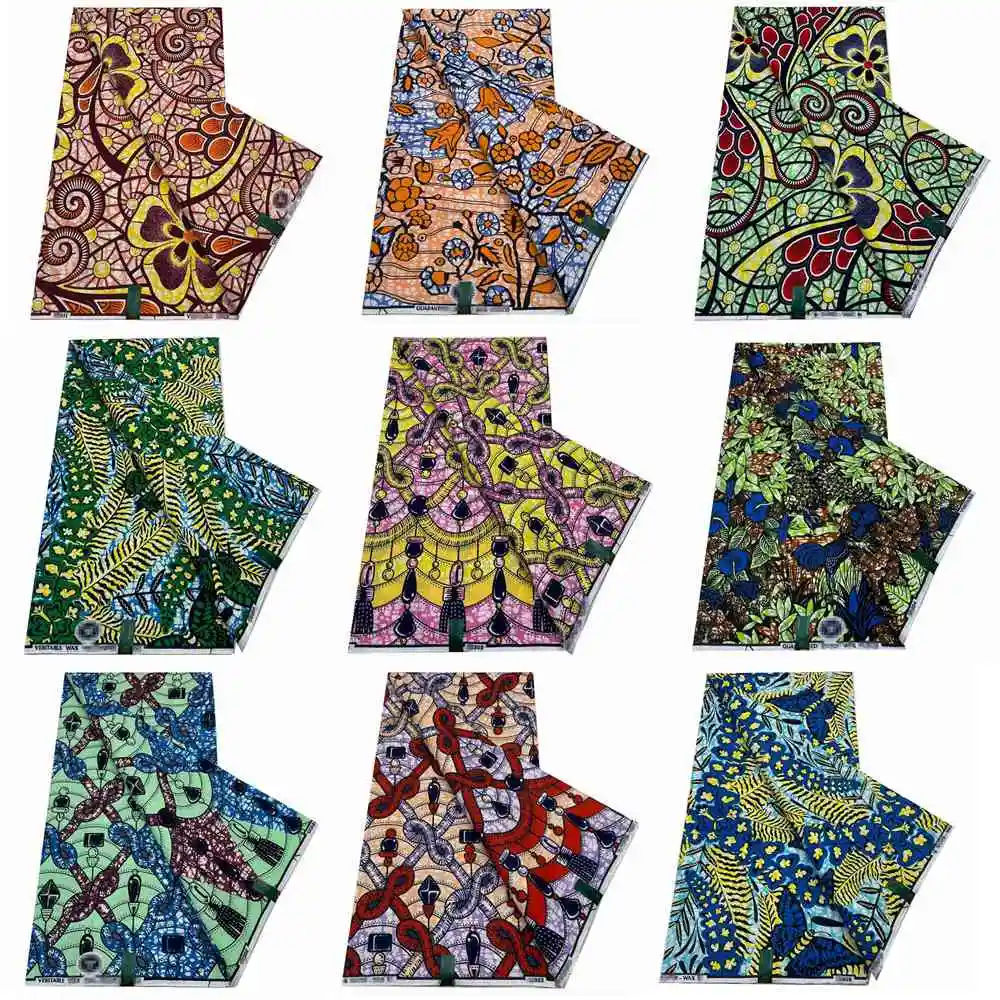 

Veritable Dutch Super-W Guaranteed Super Real Wax Print Fabric Hollandais Pagne Africa Dress 100% Cotton Wax Pagne Original VLS