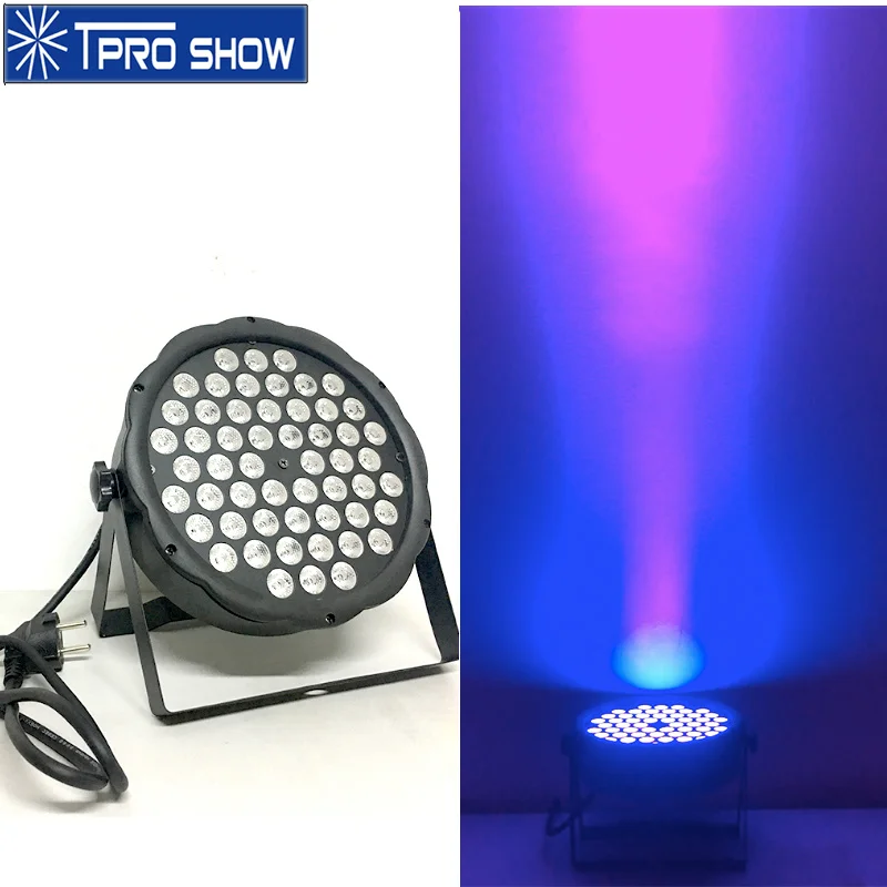 54 LED UV Light Sound Home Party Disco Light Dmx Control Blacklight Slim Ultraviolet Stage Lighting Effect For Club Event Decor.