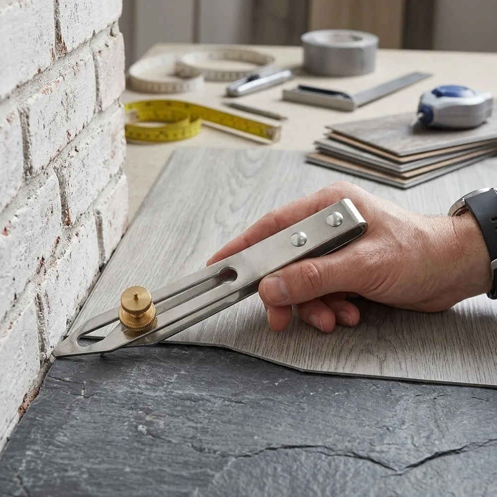 For Vinyl Flooring Scriber Tool with for Precision Tip for Creating Consistent Expansion Gaps During DIY or Professional Floor