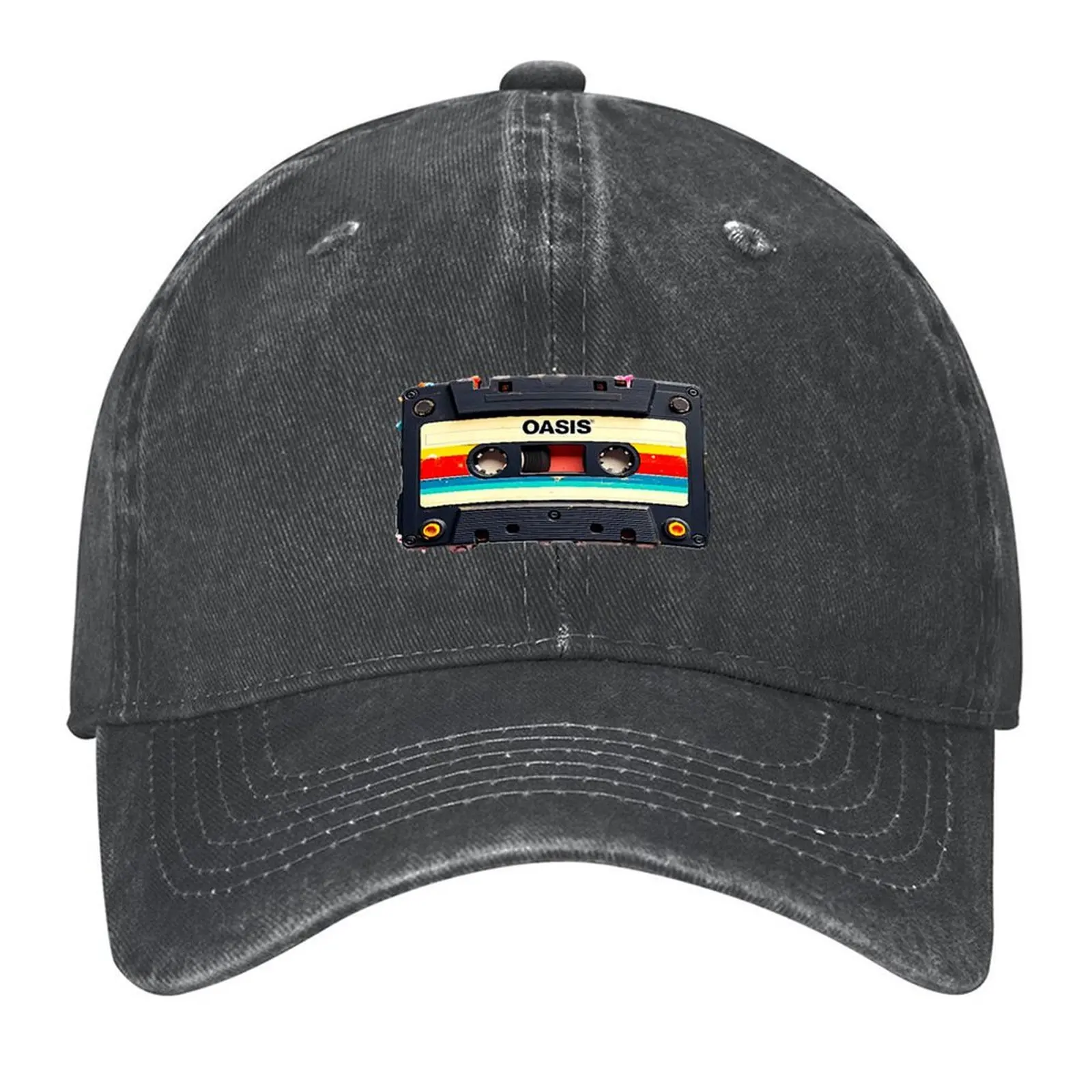 

Oasis Cassette Tape Colour Summer Vibe Baseball Cap Streetwear Luxury Man Hat Golf Wear fun hats Women's Hats Men's