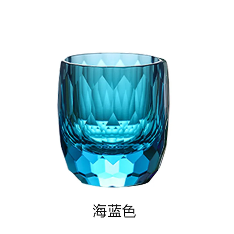 Edo cut star cup high-end handmade lead-free K9 crystal cup whiskey foreign wine cup high-end gift