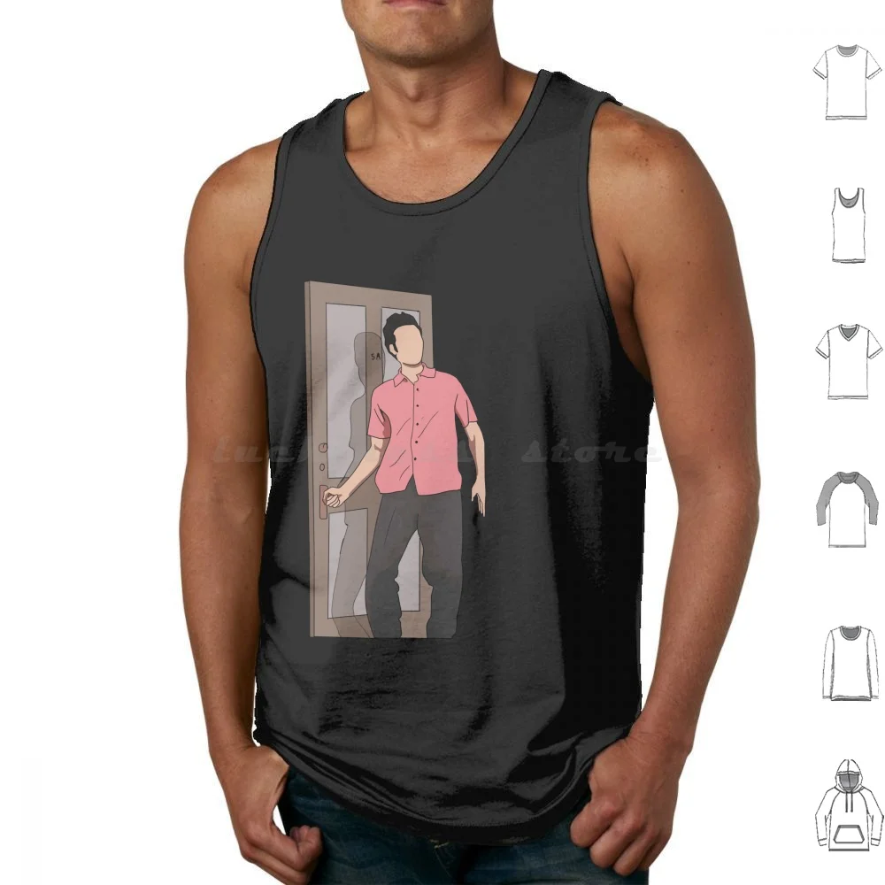 Kramer Opening The Door Tank Tops Vest Sleeveless George Elaine Benes Cosmo Kramer Kramer Cosmo Jerry Elaine Meme Tv Show