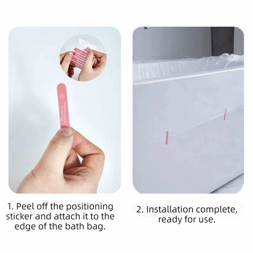 10PCS Individually Disposable Bathtub Cover Oversized Waterproof Hotels Bathtub Liner Easy-Clean Anti Dirt Bath Bucket Film Bag